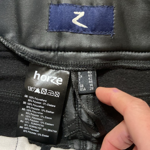 Horze Victoria Faux Leather Breeches Size 28 - Picture 3 of 10